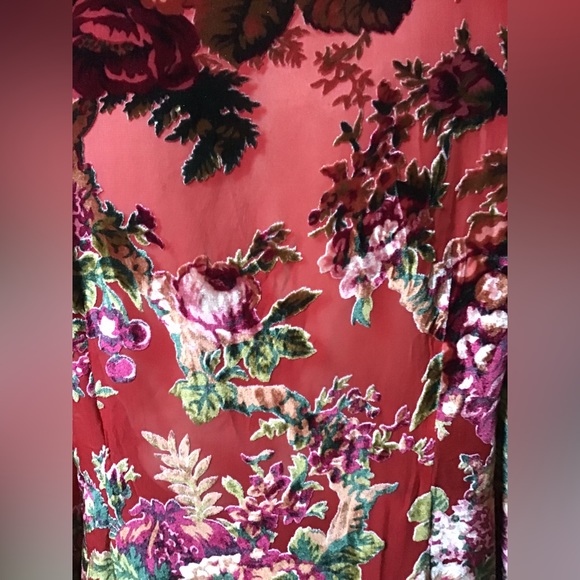 Aris Burnout velvet/silk blouse - Picture 6 of 7